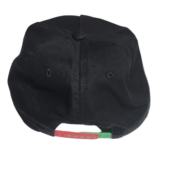 Super Mario Bros black hat cap Mario and Luigi one size - Picture 2 of 6